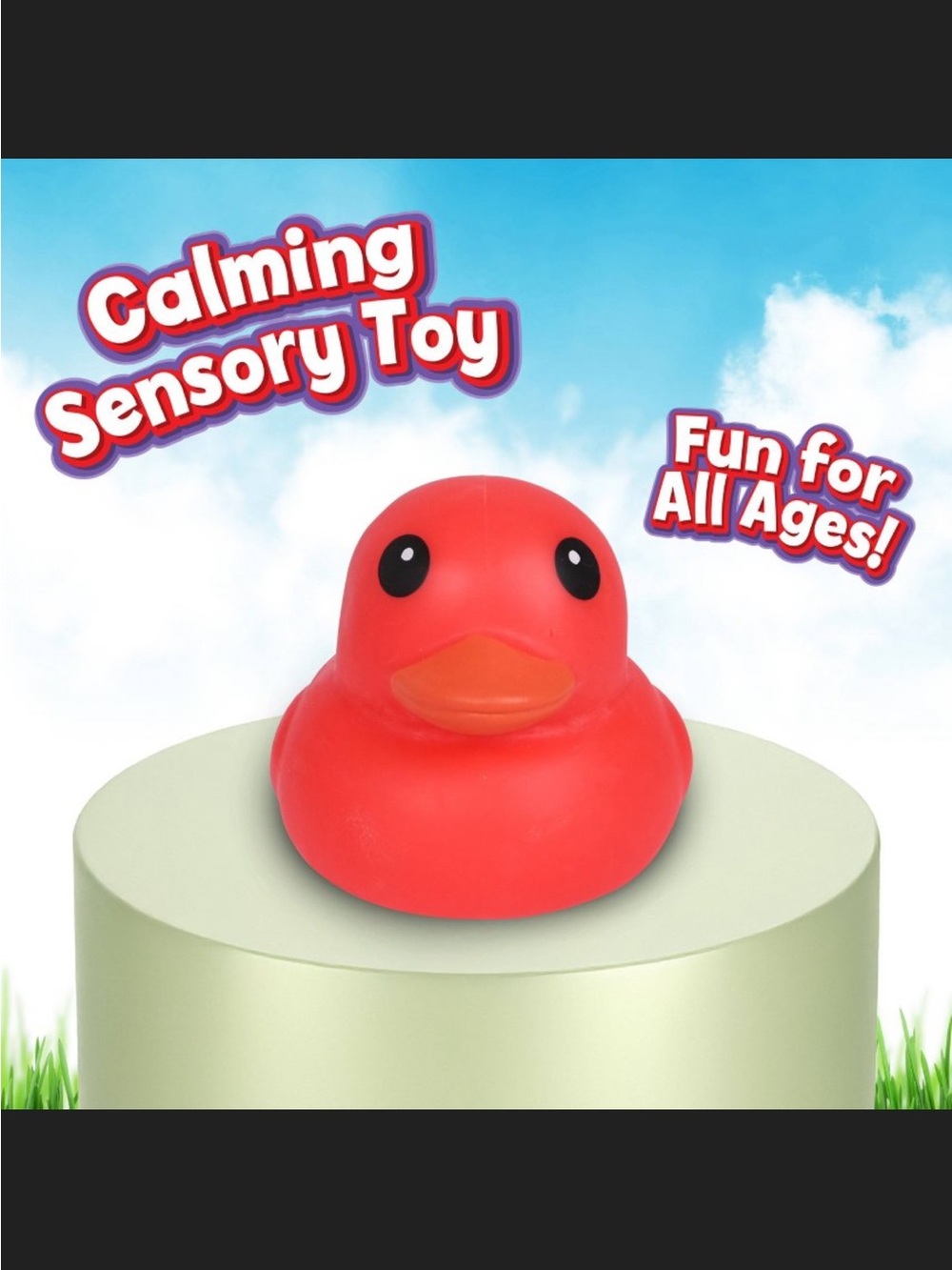 Sunny Days Red Duck Jumbo XL Squishy NWT